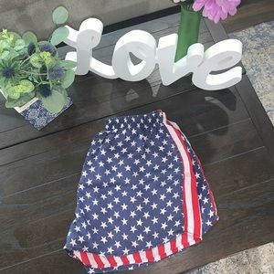 American flag 100% silk shorts 🏳️